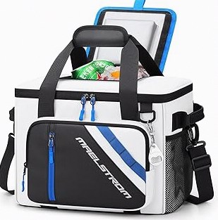 X Strike Fishing Chair with Cooler and Backrest, Folding Backpack Chair for Adults up to 350 lbs, Fishing Stools Portable for Outdoor, Camping, Hiking product image