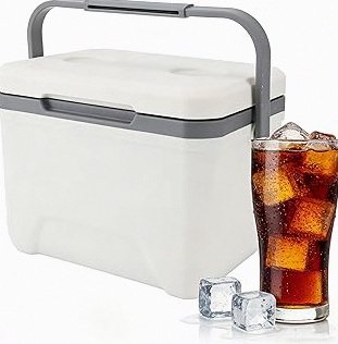 YELLOW JACKET 12 Volt Car Refrigerator, 16 Quart Electric Cooler, Portable Car Fridge for Outdoor Camping Travel, 12V/24V DC 110~240 Volt AC Refrigerator for Truck RV Home Office,-4℉-68℉ product image