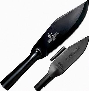 Full Tang Large Survival Knife Kit In Gift Box (Black & Orange) and EDC D2 Blade Neck Knife Bundle product image