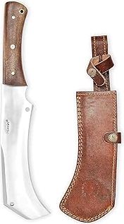 Dragon Creek Fixed Blade Knife - Kukri Knife with Wooden Handle Leather Sheath for Fishing Camping Survival Men Gift product image
