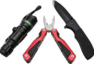 ESEE Knives Izula Fixed Blade Knife w/Survival Kit, Sheath & Clip Plate (Black) product image