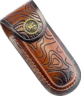 Perkin Damascus Fixed Blade Hunting Knives with Sheath-Handmade Bushcraft Tanto Fixed-Blade Knife for Survival, Fighting, Outdoor, Camping-Unisex Adults product image