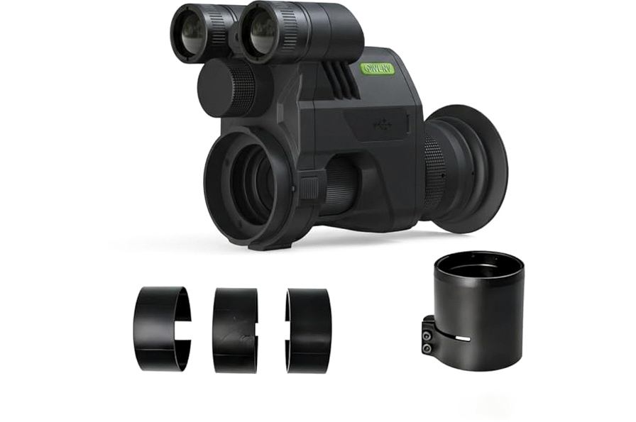 BINOCK NVG30 Helmet Night Vision Monoculars, PVS-14 Long Range Infrared Digital Goggles with 4 Color Modes 1-4X Magnification, Day&Night Use NVG WiFi for Camping Surveillance product image