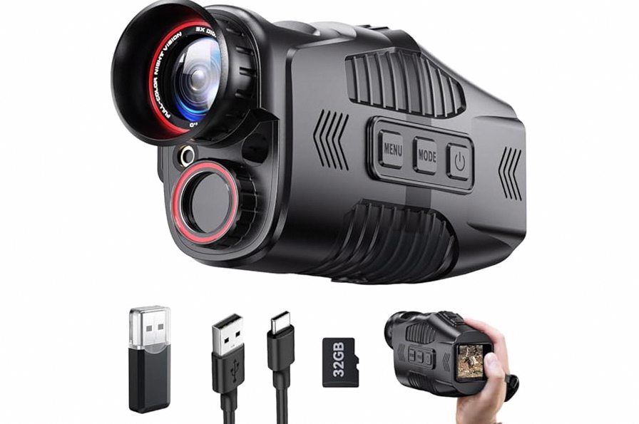 Clip On Night Vision Scope β 1080P Digital Infrared Attachment for Rifle Scopes, 850nm & 940nm IR, 3X-10.5X Zoom, Clip-on Day/Night Optics for Wildlife Observation & Hunting, 350m Range product image