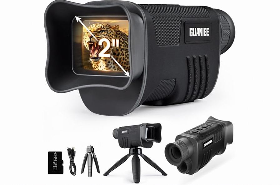 4K Night Vision Monocular – Helmet-Mounted NVG Goggles, Head-Mounted Infrared Night Vision w/ 1968ft Range, 58MP Photos, 4K Video, 8X Zoom, USB-C Rechargeable, 512GB Support product image