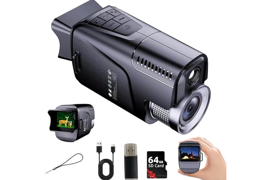 PARD Night Vision Monocular, Night Vision Goggles with Rangefinder, Clip-on Scope for Night Watching or Obervation, Night Viewing Range up to 350m, HD Photos & Videos, NV007SPLRF product image