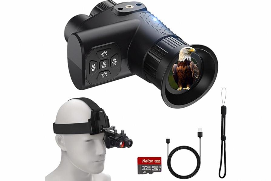 4K Night Vision Monocular for Adults – Infrared Digital Night Vision Device with Starlight Sensor, 7-Level IR Brightness, 8× Digital Zoom – for Hunting, Security, Wildlife & Outdoor Night Use product image