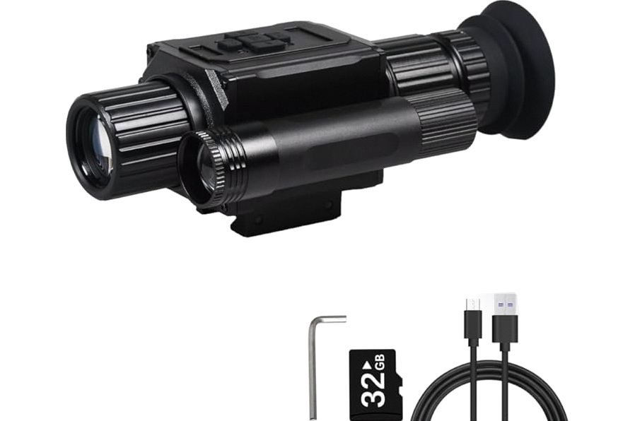 Digital Night Vision Monocular HD 1080P Infrared Night Vision Scope with 5X AI Zoom Video Recording, Hunting Night Vision Camera for Surveillance & Wildlife Observation product image