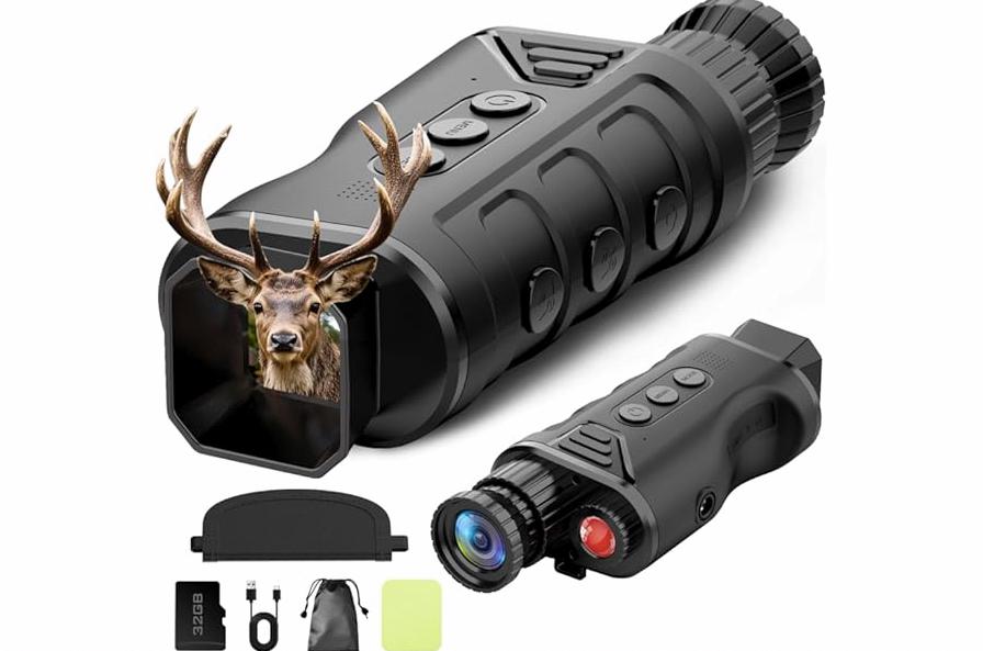 Night Vision Monocular, 2026 Upgraded Portable Handheld Scope for Hunting, Camping, Digital Infrared Night Vision Goggles with 16X Zoom and 2500mAh Battery, Support 1080P Camera & Video Recording product image