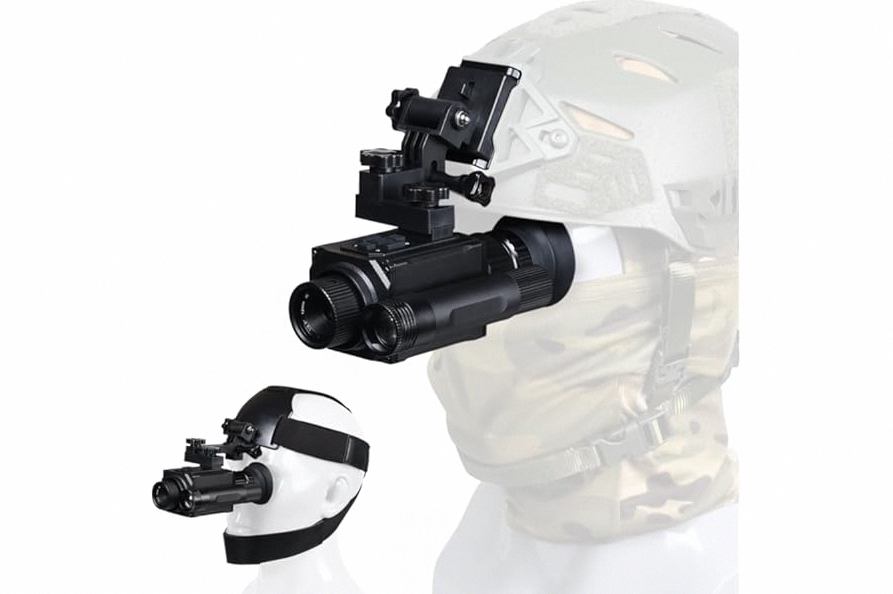 Night Vision Goggles Head or Helmet Mounted Monocular - 1080P HD Photo and Video Recording with 5X Digital Zoom & Adjustable Infrared 940nm IR, Night Vision 300M for Hunting, Camping, Surveillance product image