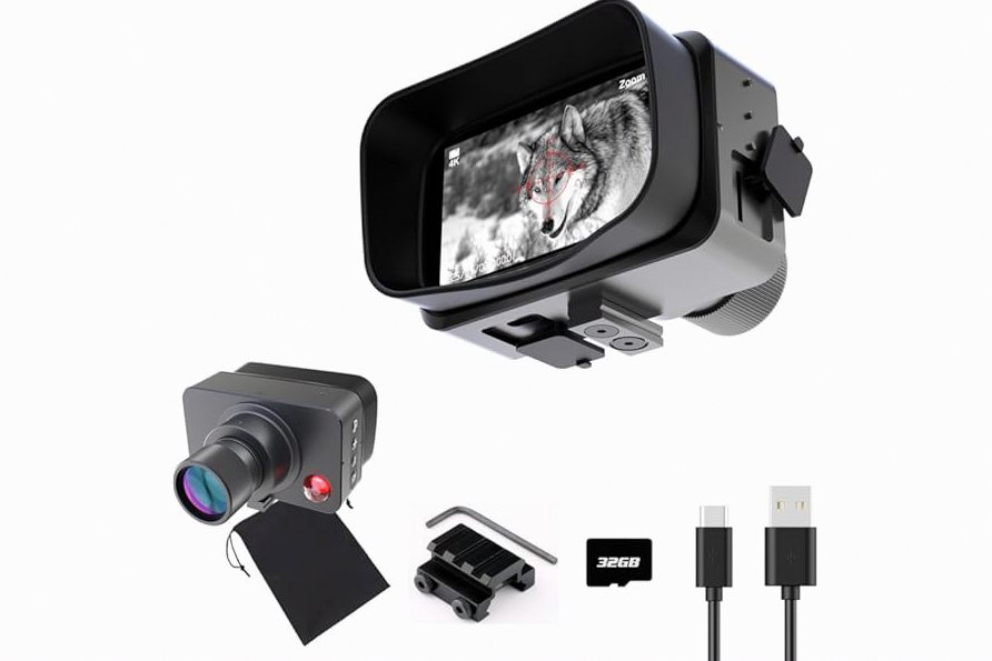 4k HD Night Vision Goggles,Compound Bow Sights Digital Crosshair Monocular Bow Sight for Observing Animals at Night Ideal for Hiking & Camping product image