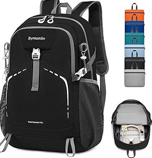 35L Lightweight Packable Backpack – Durable Foldable Daypack for Travel, Hiking, and Gym (Black) product image