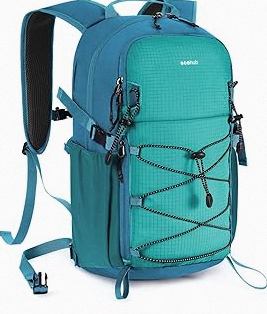 WATERFLY Hiking Packable Daypack Backpack: 25L Ultra Lightweight Day Pack for Woman Man - Small Compact Folding Back Pack for Outdoor Sport Cycling Camping Travel Trip - Black product image